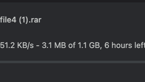 Google Chrome download manager tracking an active free TezFiles download file stream running at 51.2 KB/s.